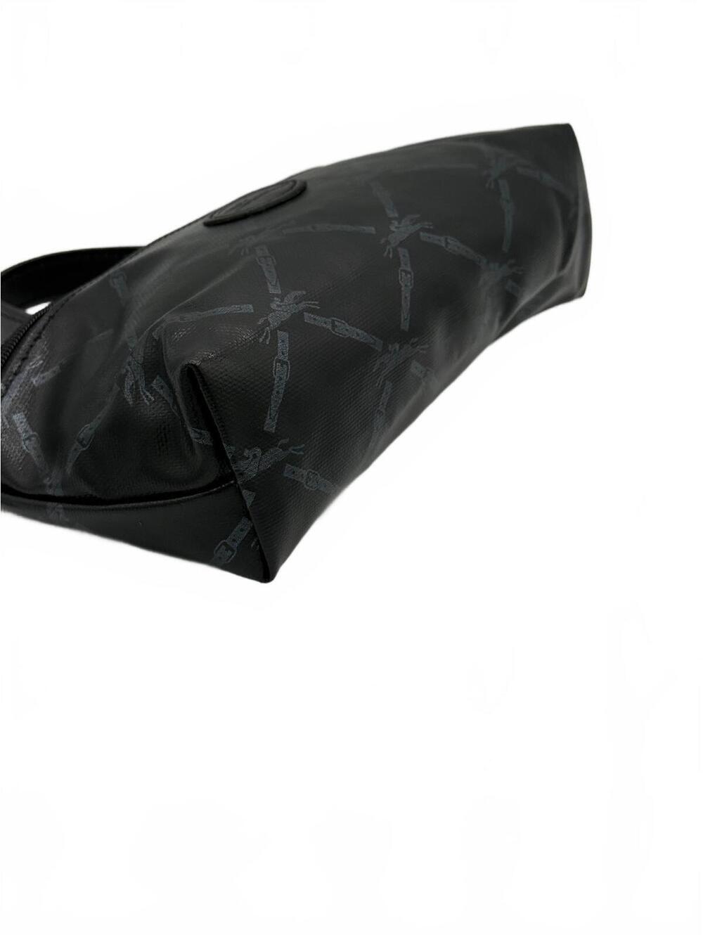 Longchamp Mini Bag Black w/ Logo Pattern - Authentic, Limited Japan Edition NWOT - Picture 9 of 9